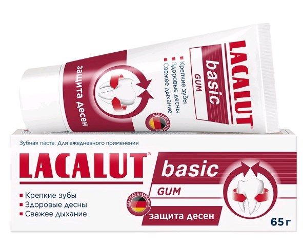 Изображение товара Лакалют зубная паста Basic Gum Здоровые десны 65г Лакалют зубная паста Basic Gum Здоровые десны 65г фотография